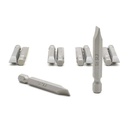 10 Display Pack - Single End Slotted Screwdriver Bits - 2 Inch Long - 7mm Wide Slot