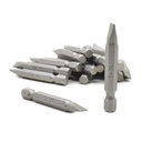 25 Display Pack - Single End Slotted Screwdriver Bits - 2 Inch Long - 6mm Wide Slot
