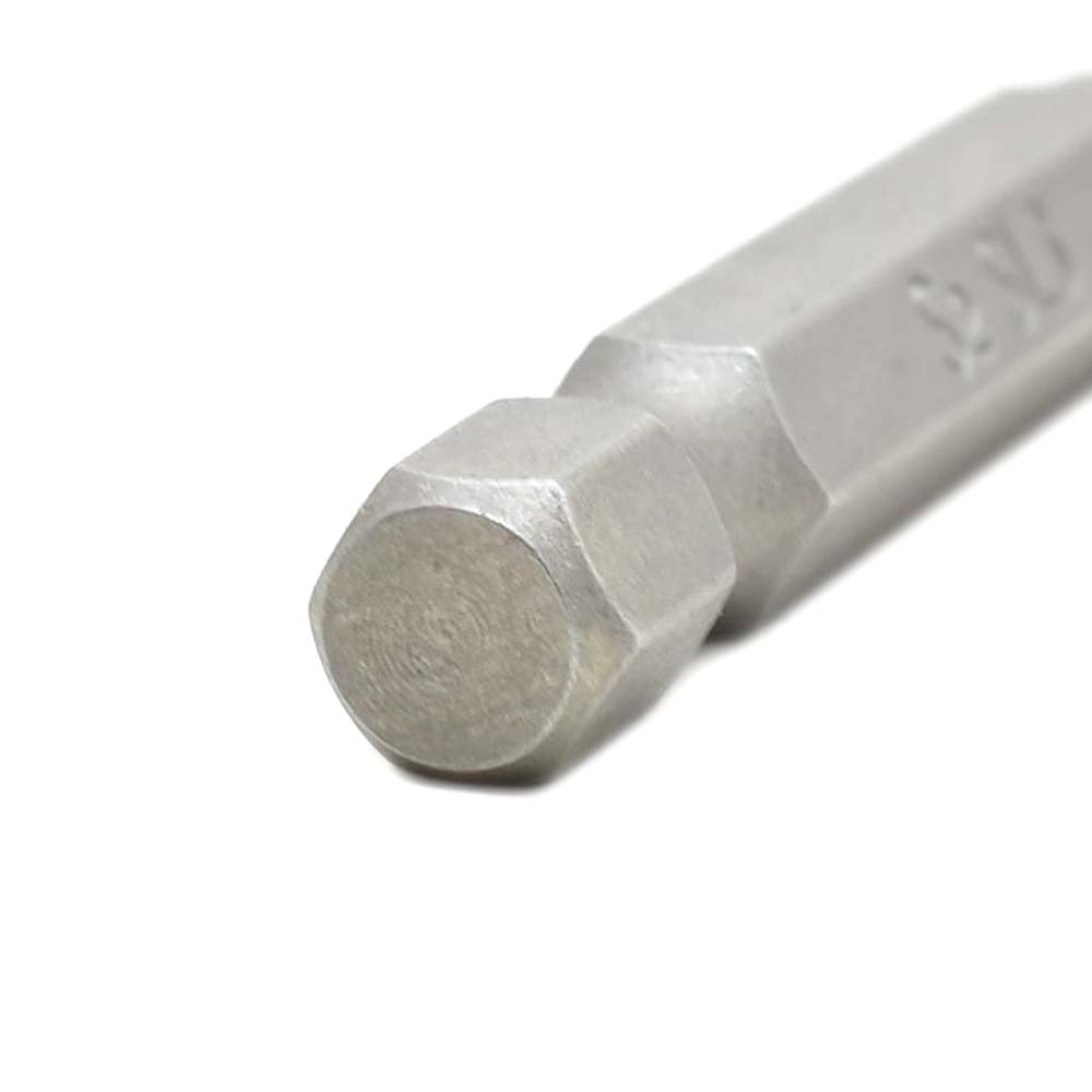 10 Display Pack - Single End Slotted Screwdriver Bits - 2 Inch Long - 6mm Wide Slot
