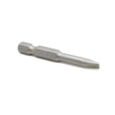 10 Display Pack - Single End Slotted Screwdriver Bits - 2 Inch Long - 5mm Wide Slot