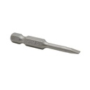 10 Display Pack - Single End Slotted Screwdriver Bits - 2 Inch Long - 4mm Wide Slot