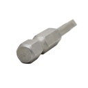 10 Display Pack - Single End Slotted Screwdriver Bits - 2 Inch Long - 4mm Wide Slot