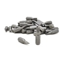 50 Display Pack - Single End Slotted Screwdriver Bits - 1 Inch Long - 4.5mm Wide Slot