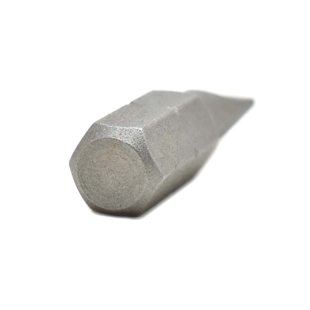10 Display Pack - Single End Slotted Screwdriver Bits - 1 Inch Long - 4.5mm Wide Slot