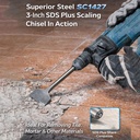10 Inch  Long 3 Inch Wide SDS Plus Scaling Chisel - Bosch HS1427