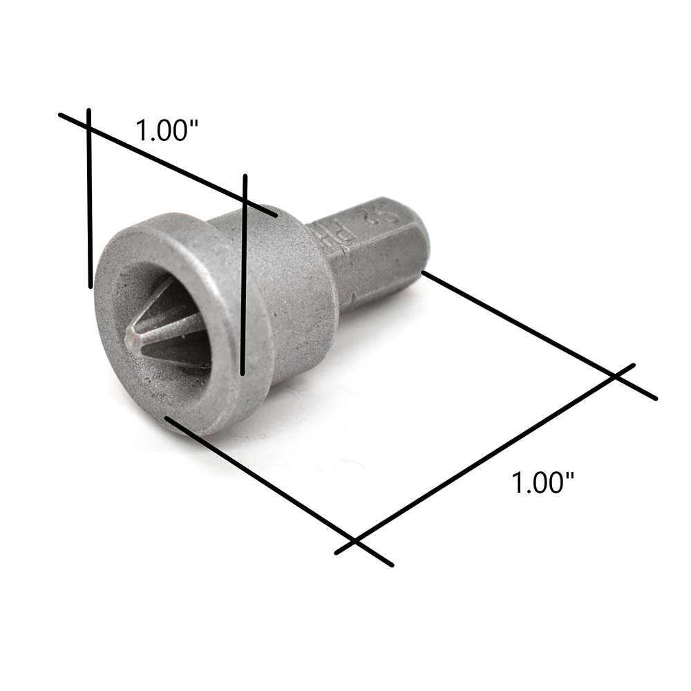 5 Display Pack - Drywall Dimple Screw Setter Bits  - 1 Inch Long