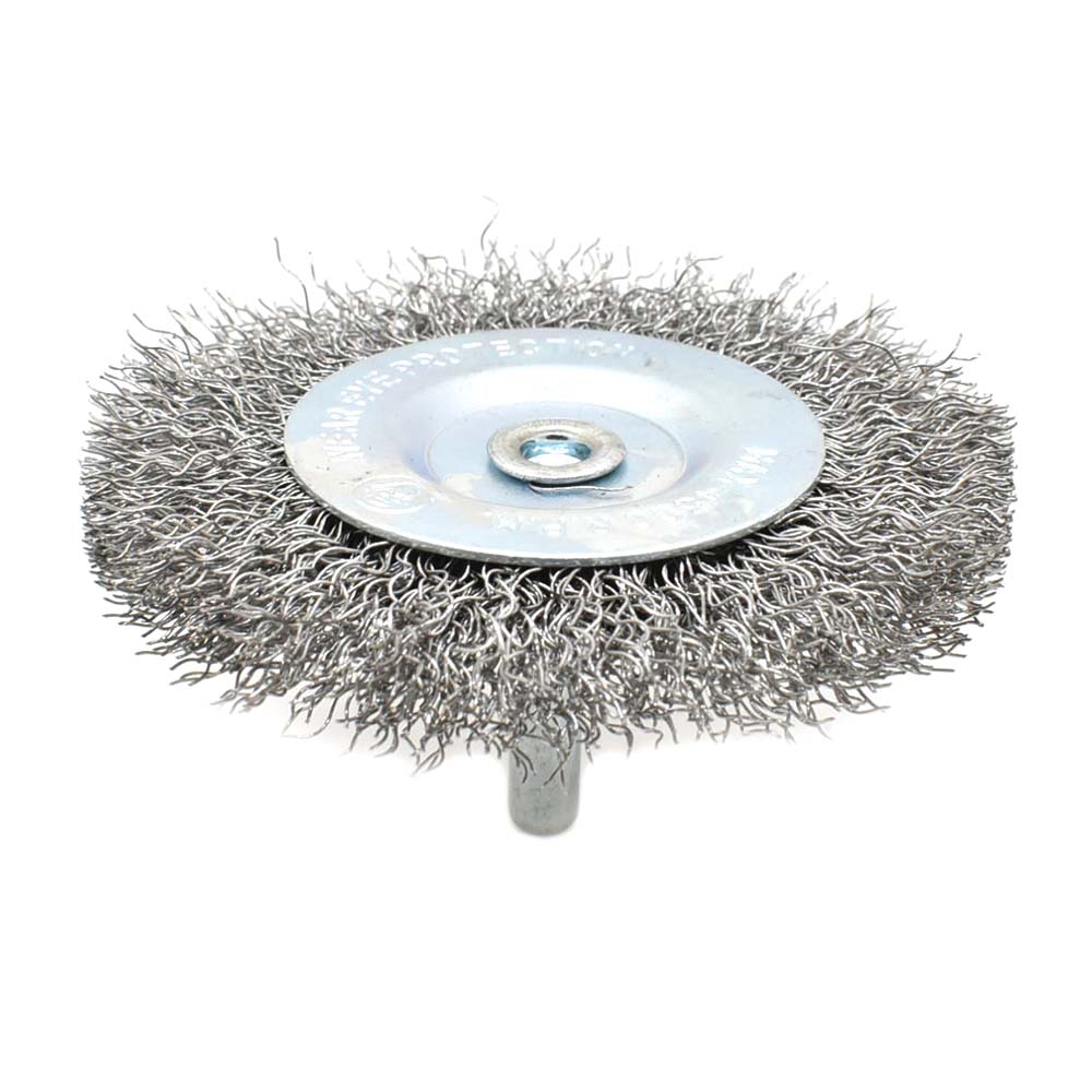 2-Inch Wire Wheel 1/4-Inch Shank - Coarse Crimped Wire 4500 RPM