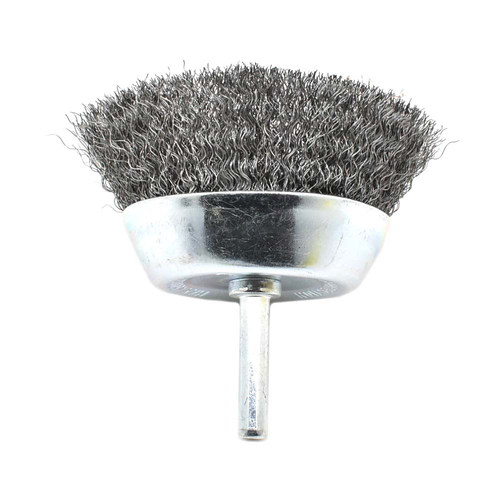 2-Inch Wire Cup Brush 1/4-Inch Shank - Fine Crimped Wire 4500 RPM