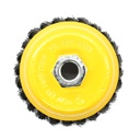 4-Inch Wire Cup Brush, 5/8-11 Thread - Knotted Wire 8500 RPM