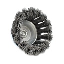3-Inch Wire Cup Brush 1/4-Inch Shank - Knotted Wire 4500 RPM
