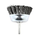3-Inch Wire Cup Brush 1/4-Inch Shank - Knotted Wire 4500 RPM