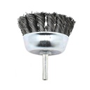 3-Inch Wire Cup Brush 1/4-Inch Shank - Knotted Wire 4500 RPM