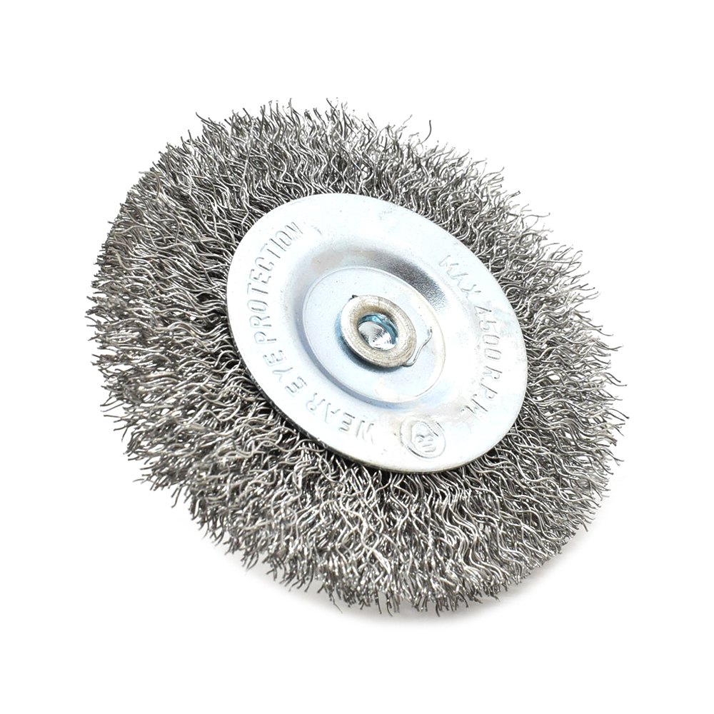 3-Inch Wire Wheel 1/4-Inch Shank - Coarse Crimped Wire 4500 RPM