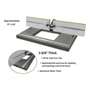 Extension Cast Iron Table Top & Fence(no plate)