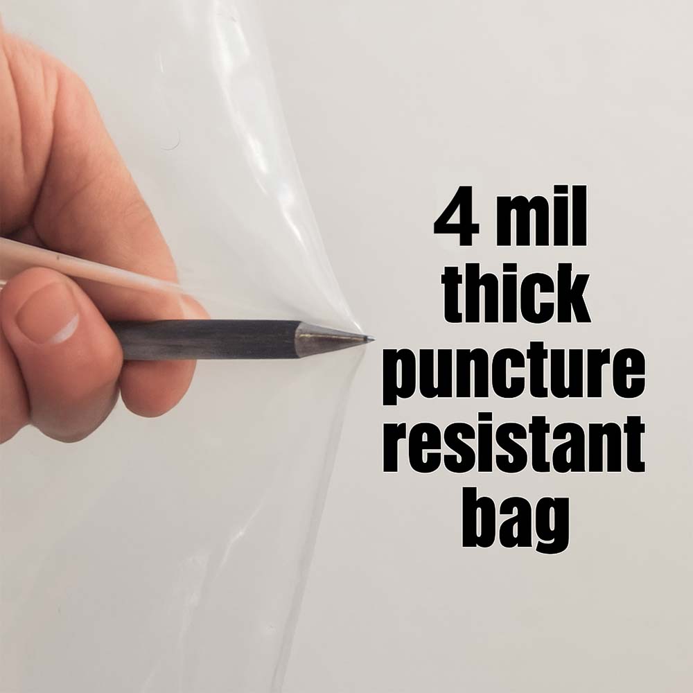 5pk 19.5" Dia. Clear Plastic Dust Collection Bag 30.5"x33"