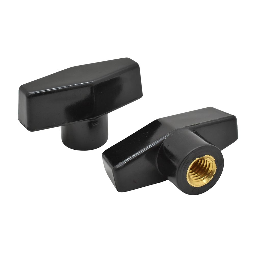 2" T Knob 3/8 -16  (5/pk)
