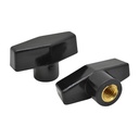 2" T Knob 3/8 -16  (5/pk)