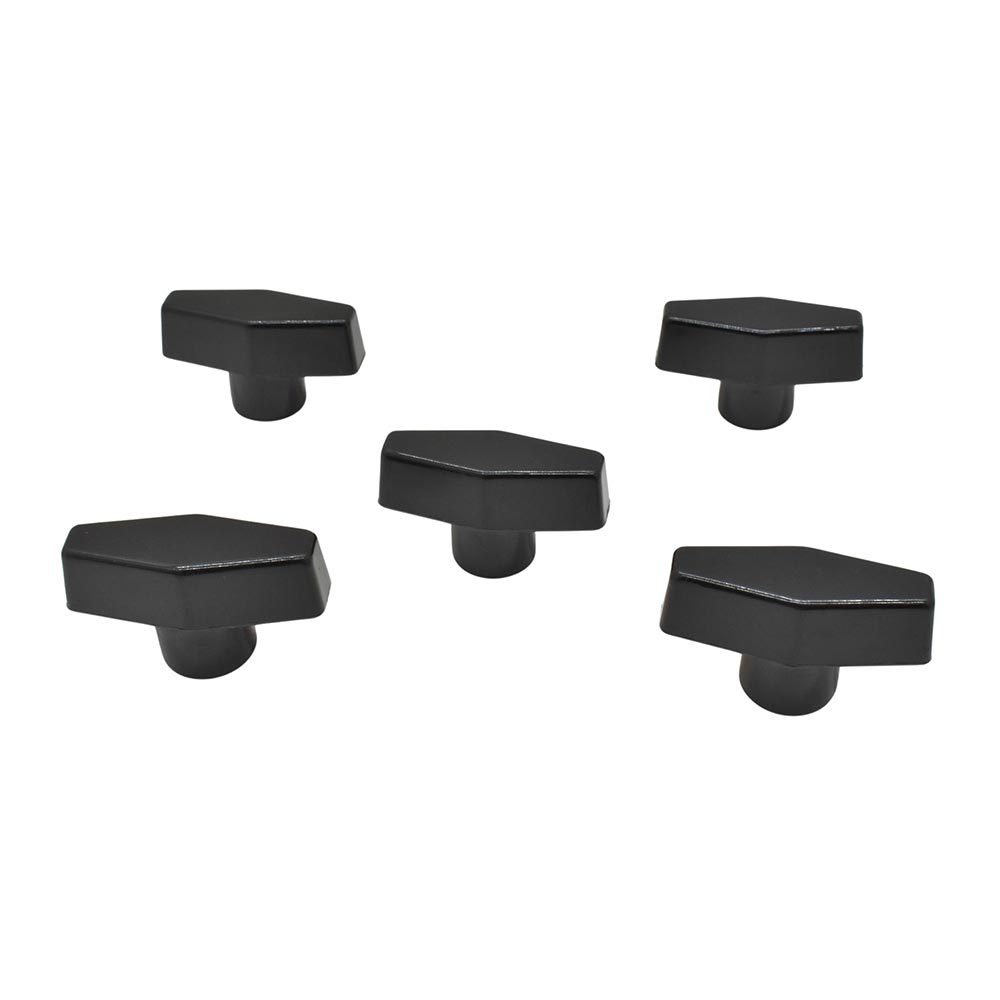 2" T Knob 3/8 -16  (5/pk)
