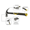 16 Oz Smooth Face One-Piece Forged Steel Curved Claw Hammer with Magnetic Nail Starter