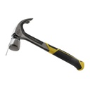 16 Oz Smooth Face One-Piece Forged Steel Curved Claw Hammer with Magnetic Nail Starter
