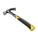 16 Oz Smooth Face One-Piece Forged Steel Curved Claw Hammer with Magnetic Nail Starter