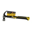 16 Oz Smooth Face One-Piece Forged Steel Curved Claw Hammer with Magnetic Nail Starter