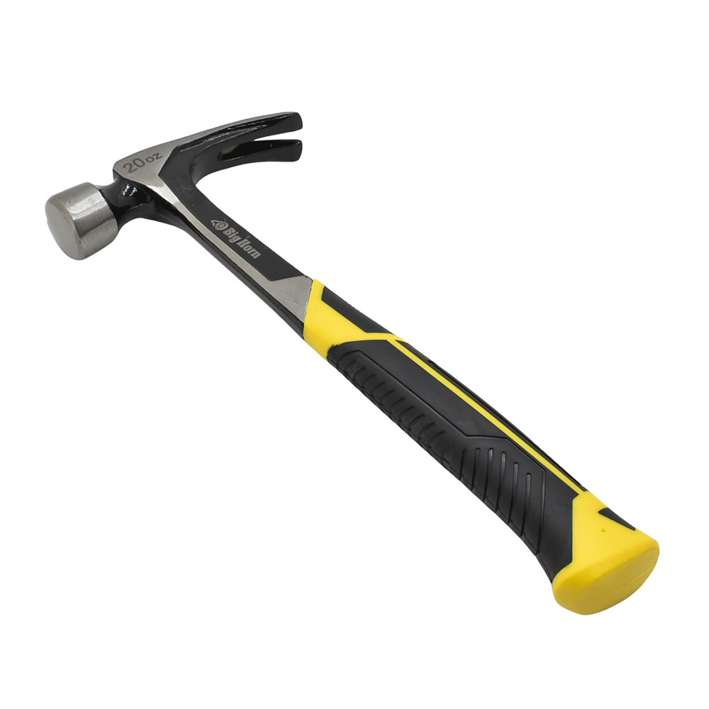 20 Oz Smooth Face One-Piece Forged Steel Rip Claw Hammer with Magnetic Nail Starter
