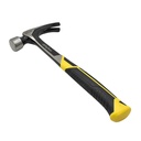 20 Oz Smooth Face One-Piece Forged Steel Rip Claw Hammer with Magnetic Nail Starter