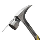 22 Oz Milled Face One-Piece Forged Steel Rip Claw Framing Hammer with Magnetic Nail Starter