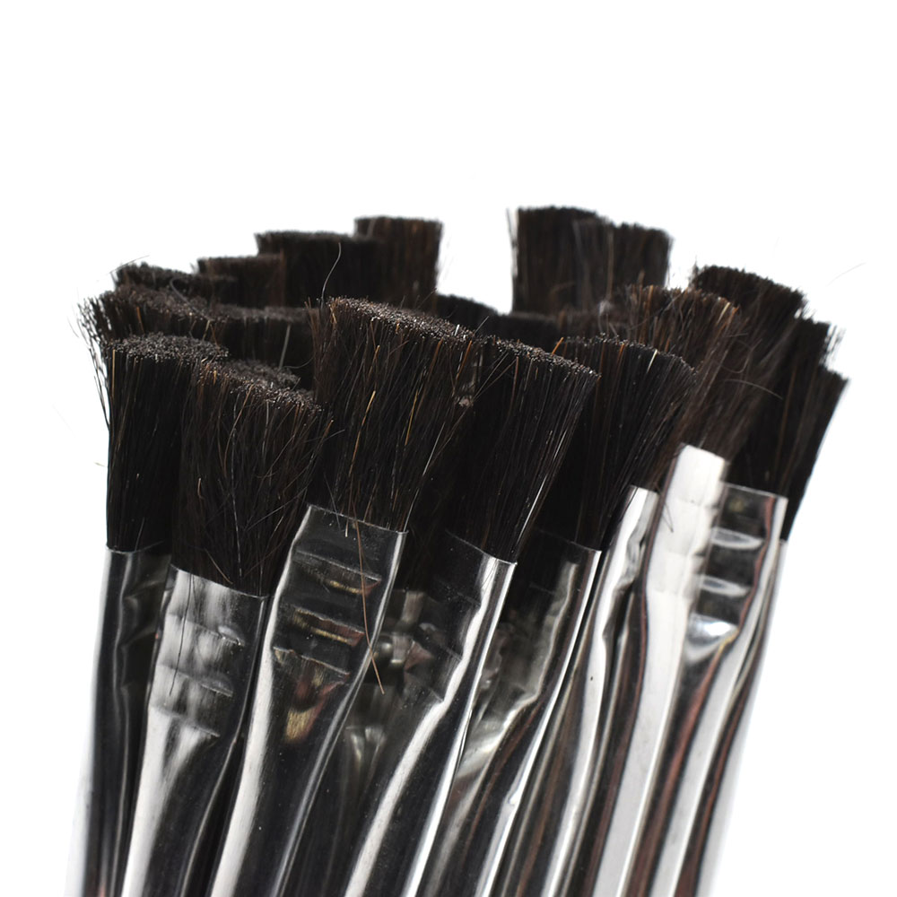 1/2"  Width  Flexible Natural hair Bristle Tin/Metal Tubular Ferrule Handle Acid/Flux Brushes -  (Qty - 144)
