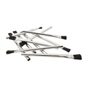 1/2" Width  Flexible Natural hair Bristle Tin/Metal Tubular Ferrule Handle Acid/Flux Brushes -  (Qty - 36)
