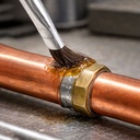 1/2" Width  Flexible Natural hair Bristle Tin/Metal Tubular Ferrule Handle Acid/Flux Brushes -  (Qty - 36)
