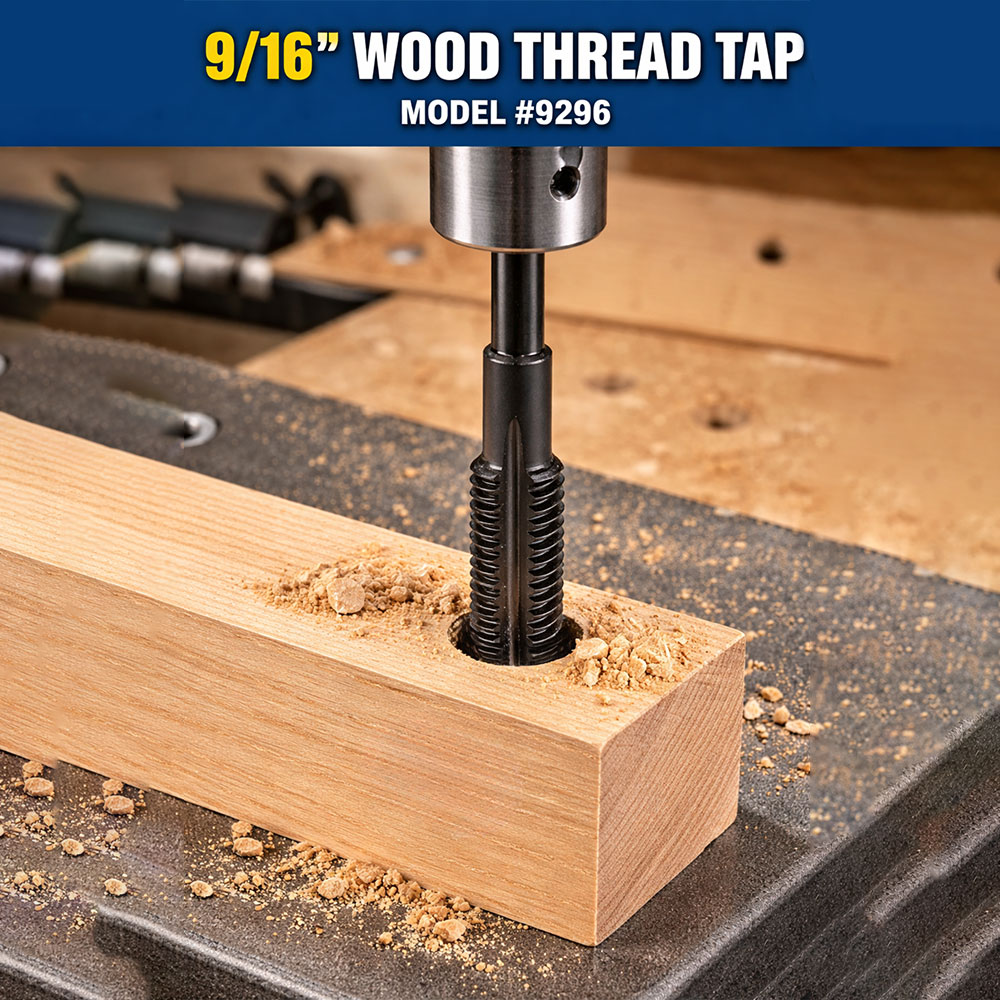 9/16" Wood Thread Tap