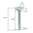 T-Bolt - 5/16-18 x 3-1/2"  (5/pk)