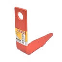 3/8" Single Hole "L" Shaped Rafter Hook (Aluminum) for Nail Guns - Red