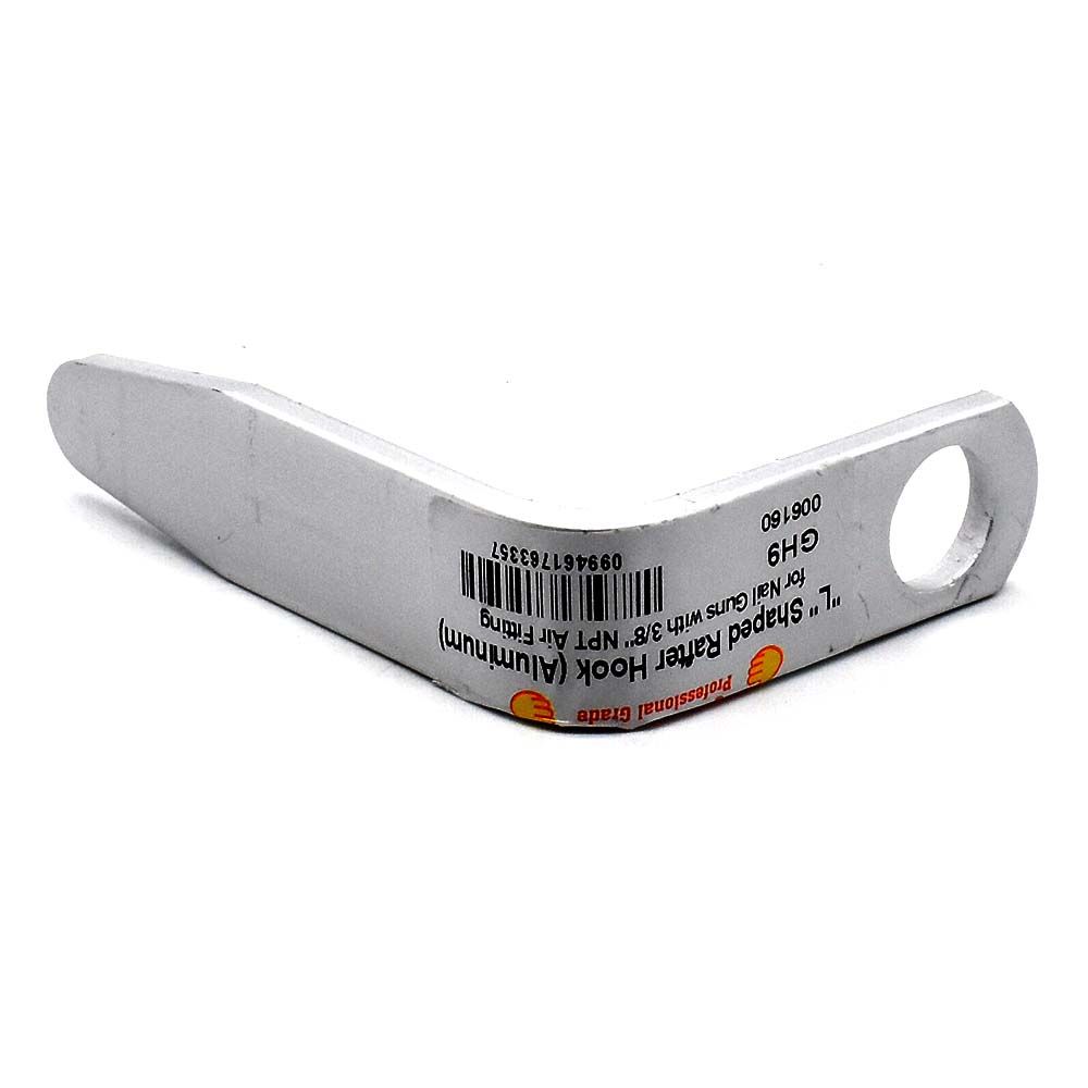 3/8" Single Hole "L" Shaped Rafter Hook (Aluminum) for Nail Guns
