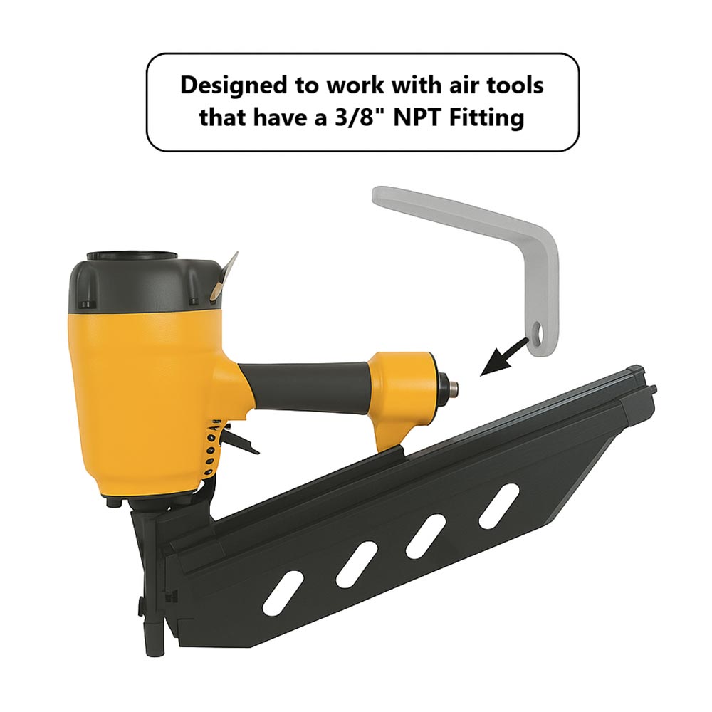 3/8" Single Hole "L" Shaped Rafter Hook (Aluminum) for Nail Guns
