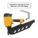 3/8" Single Hole "L" Shaped Rafter Hook (Aluminum) for Nail Guns