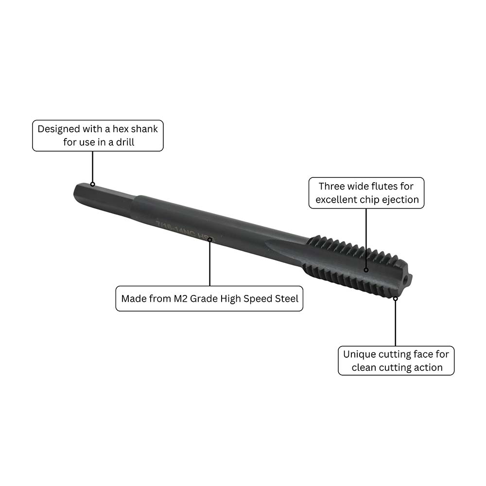 7/16" Wood Thread Tap