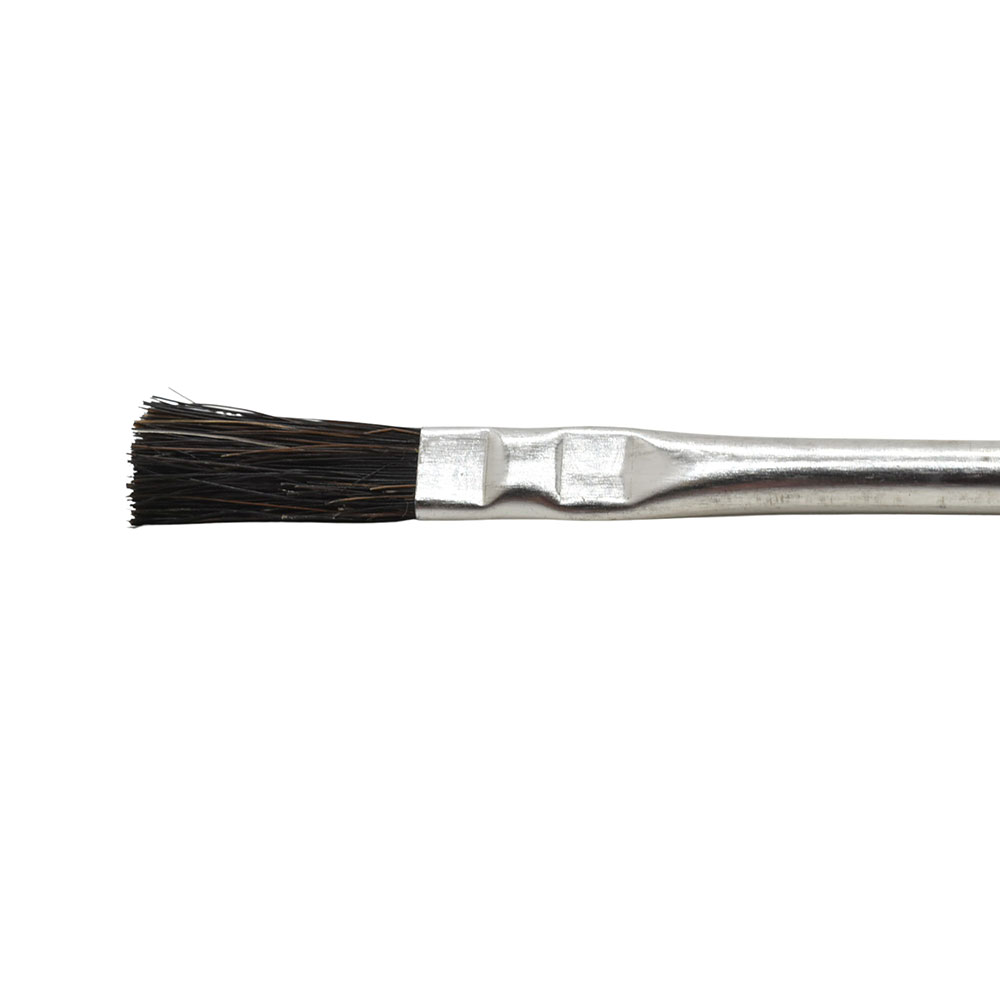 1/4" Width  Flexible Natural hair Bristle Tin/Metal Tubular Ferrule Handle Acid/Flux Brushes -  (Qty - 36)