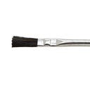 1/4" Width  Flexible Natural hair Bristle Tin/Metal Tubular Ferrule Handle Acid/Flux Brushes -  (Qty - 36)