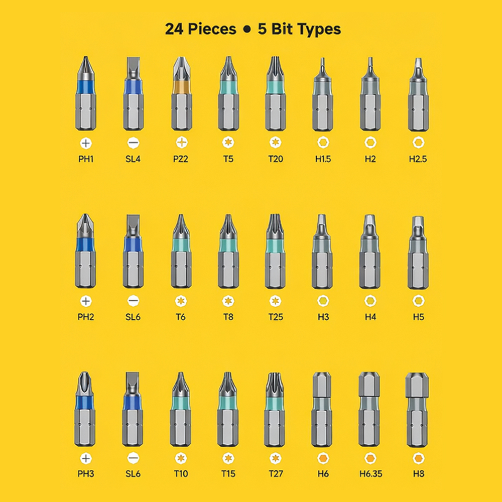 24-IN-1 Magnetic Screwdriver Set