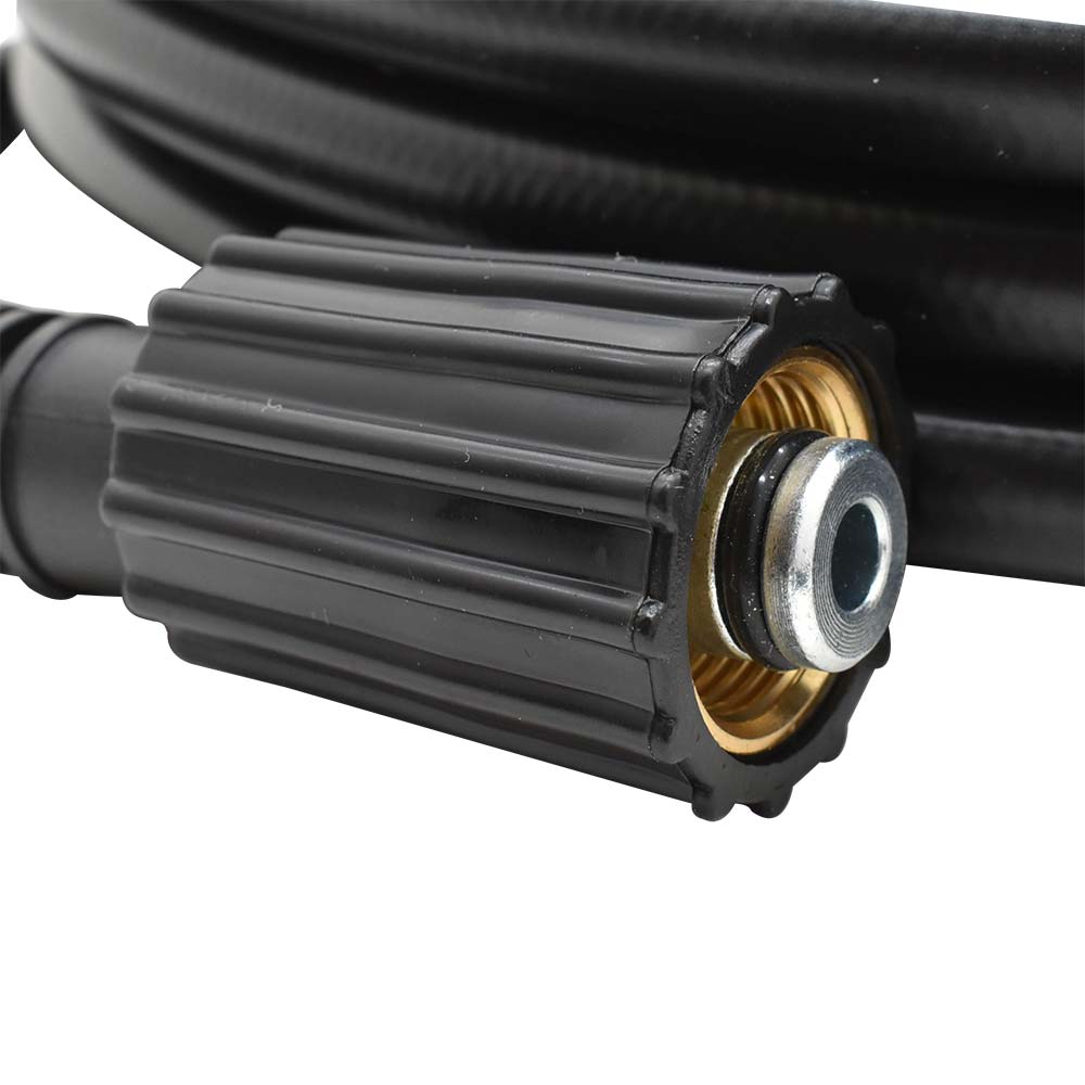 1/4 Inch x 25 Ft. PVC Pressure Washer Hose, 3000 PSI, M22-14mm Female x Female