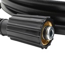 1/4 Inch x 25 Ft. PVC Pressure Washer Hose, 3000 PSI, M22-14mm Female x Female