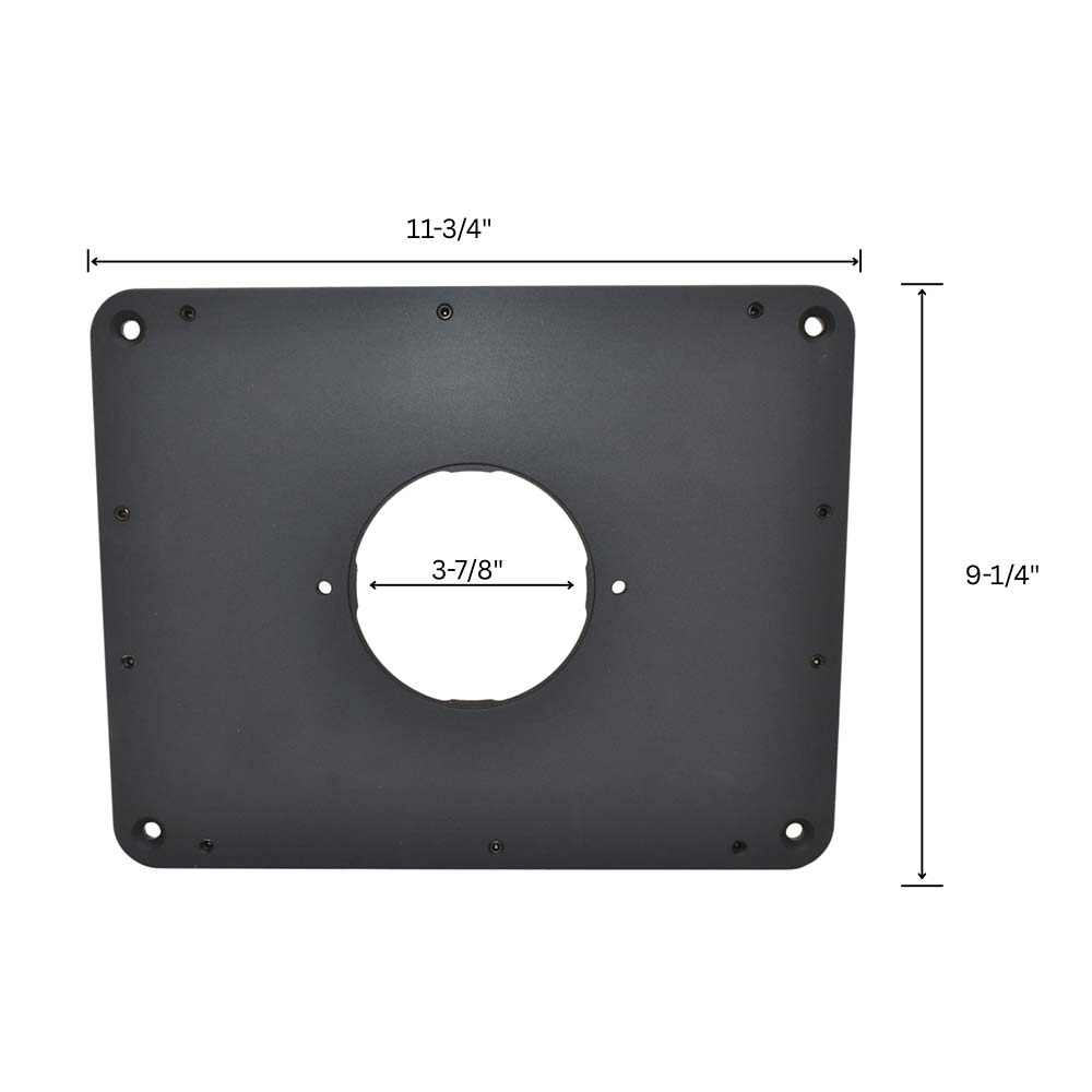 Aluminum Router Insert Plate for 9-1/4" x 11-3/4" Opening Router Tables (MLCS 9582)