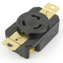 20A 250V NEMA L6-20R Black - W02