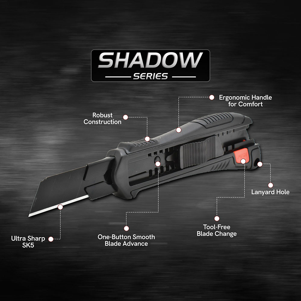 Heavy-Duty 18 mm Snap-Off Blade Utility Knife