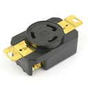 30A 250V NEMA L6-30R Black - W02