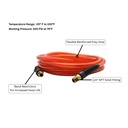 1/4" 25 ft Solid-Red PVC Hose (1/4" NPT) 