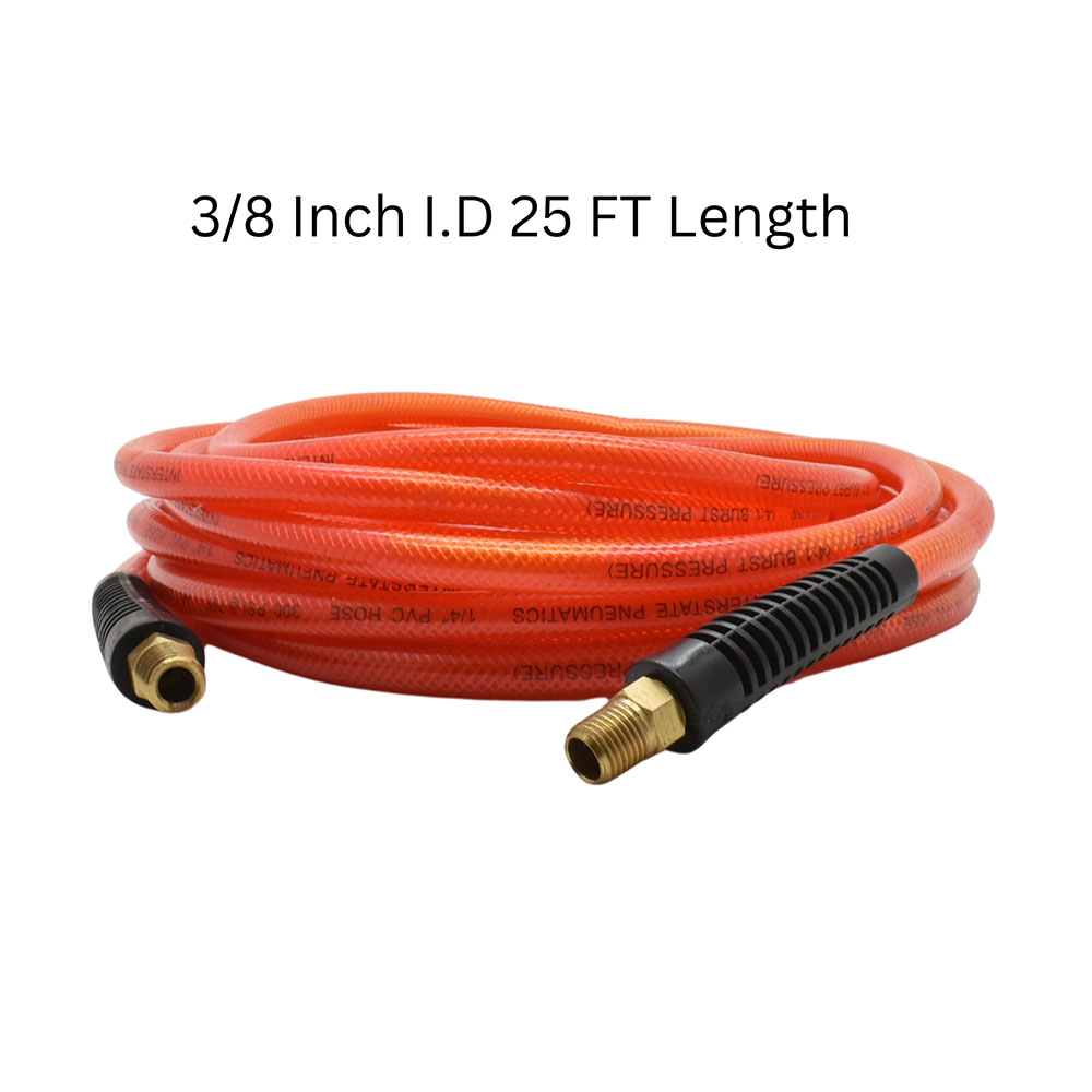 1/4" 25 ft Solid-Red PVC Hose (1/4" NPT) 